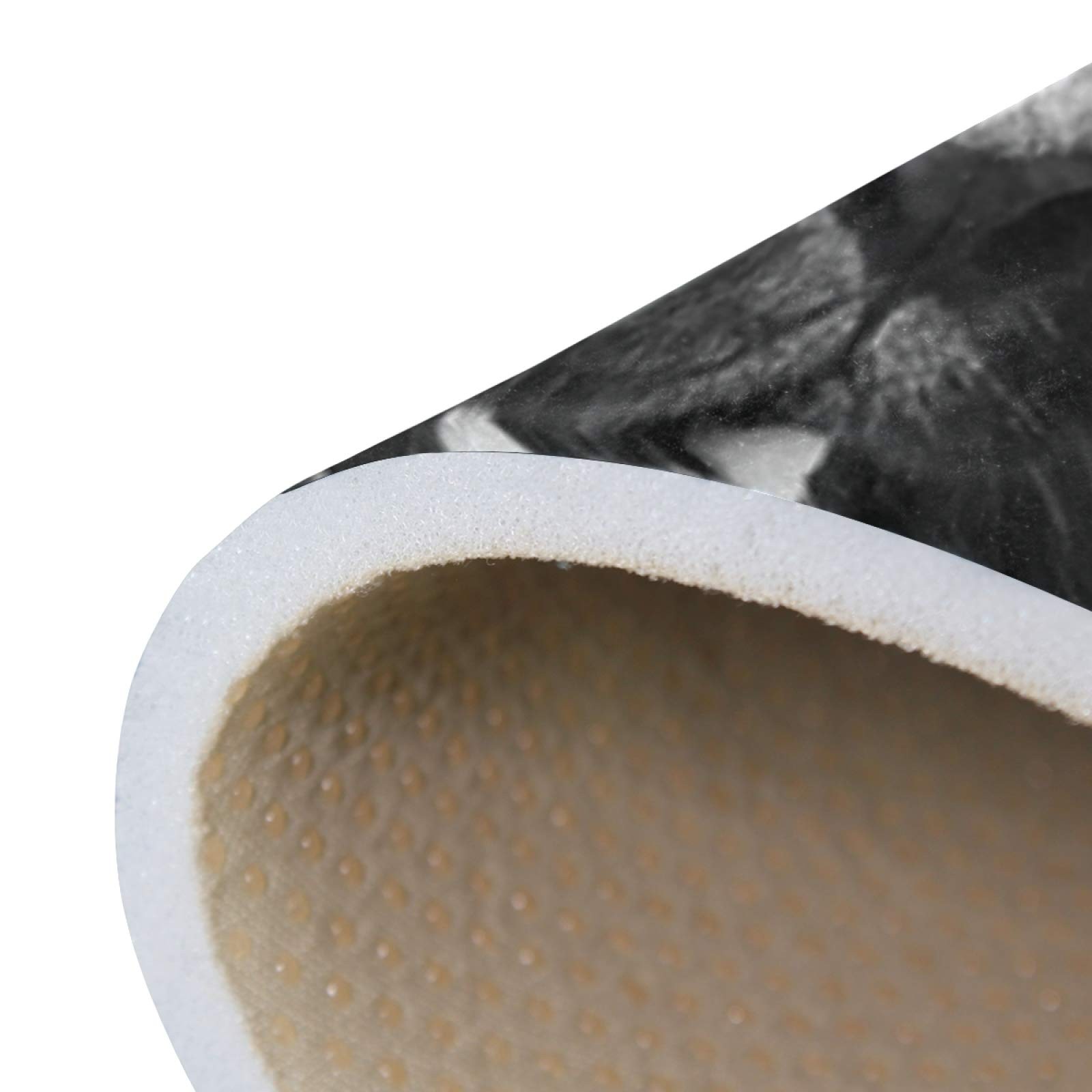 Large Area Rugs Panther in Dark Printed,Lightweight Water-Repellent Floor Car... thumbnail 6