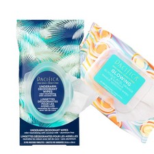 Pacifica Underarm Deodorant Wipes  Makeup Remover Face Wipes Bundle   Aluminum-