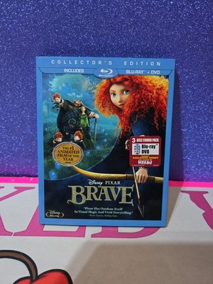 Brave (Blu-ray, 2012) w/slipcover Disney