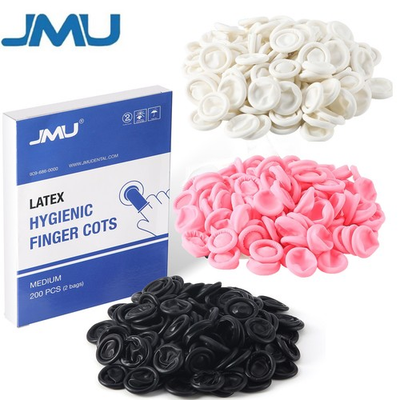 #ad JMU Latex Finger Cots Fingertip Protective Finger Cots Powder Free Medium $5.99
