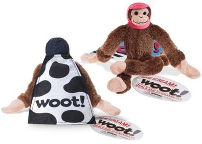 2023 WOOT! SLINGSHOT SCREAMING MONKEYS - 2 MONKEY SET - MONTE & MORTIMER - NEU