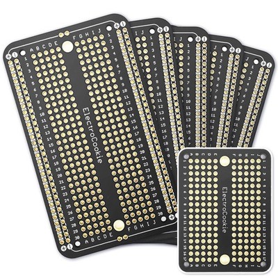 ElectroCookie Prototype PCB Solderable Breadboard for Electronics 2.Black 