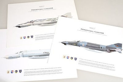 F-4F Phantom 3 Kunstdrucke JG71 Richthofen Fly Out Phantom