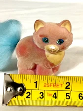 vintage G1 My Little Pony Li'l Litters flocked pink Persian Kitty collectible