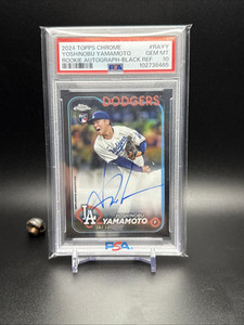 Yoshinobu Yamamoto 2024 Topps Chrome #RA-YY Rookie Yoshinobu Yamamoto 2024 Topps Chrome #RA-YY Rookie