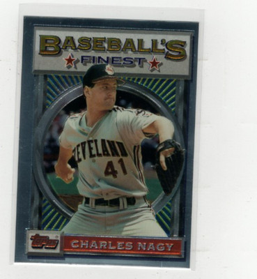 1993 Charles Nagy Topps Finest #58 Free Shipping (H2024)