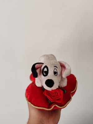 Disney Store 101 Dalmatiner Patch Stofftier Plüsch Welpe Kissen Welpenliebe selten 7 Zoll