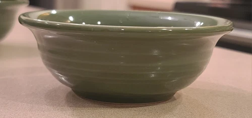 6 FIESTA sage green 9oz Fruit Berry Salsa Bowls Homer Laughlin Exec Cond 