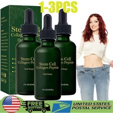 1-3X Stem Cell Collagen Peptide Oral Drops Firm Sagging Skin Reduce Wrinkle 30ml
