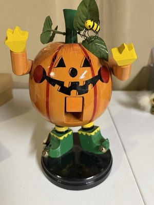Kurt S. Adler Jumping Jack O'Lantern Nutcracker Nanette Hilton, Halloween 2001