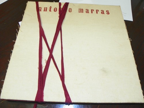 Antonio Marras 2003 copy right  Art large Book Foreign stain shown on back cover