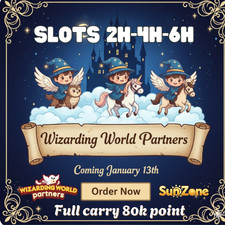 Wizarding World Partners Event - Monopoly Go Slot 2H/4H/6H/12H Full 80k point  