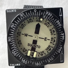 Vintage Suunto Finland Scuba Dive Compass Navigation