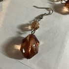 Three strand Brown Bead Necklace With Matching Earrings — photo 3