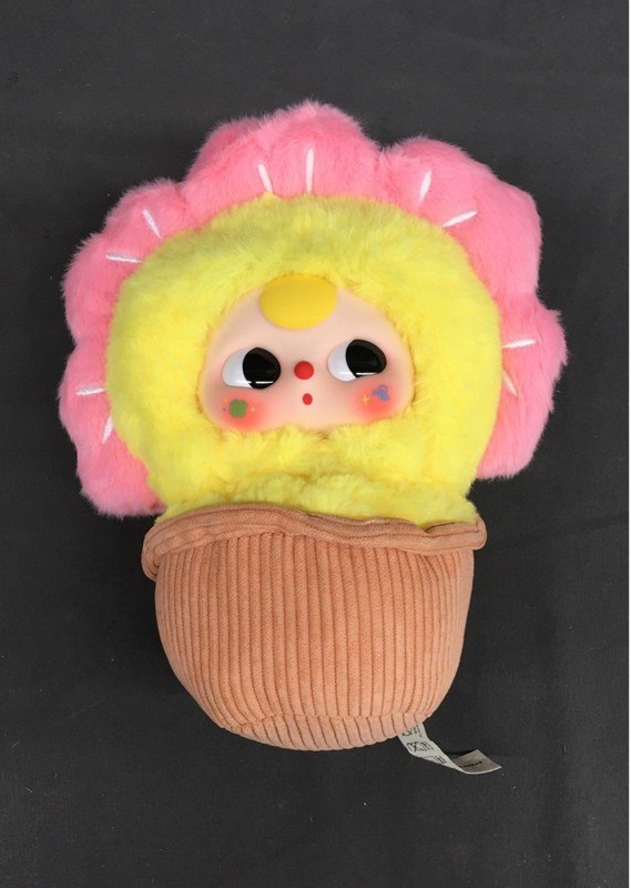 Baby Three BB3 Small Flowers Series Yellow & PInk Flower Plush Pendant Toy