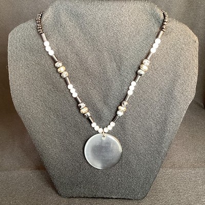 Multicolor Plastic Beaded  Necklace Ball/Bead Adj Silver Chain w/Lobster Clasp
