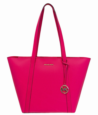 【美品】 MICHAEL KORS PRATT ジップ トートバッグ ラージ Michael Kors Pratt Large Top Zip Carryall Tote Shoulder Bag