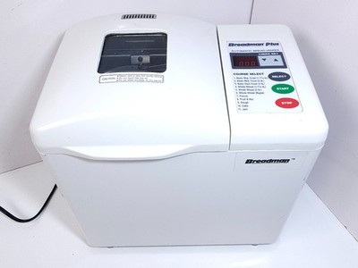 Breadman Plus Automatic Bread Maker TR-700 Tested Works 2 lb Loaf White