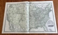 NORTH AMERICA PARTS OF MISSOURI ILLINOIS TENNESSEE ++ MAP 1833 BALDWIN & CRADOCK