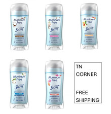 Secret Aluminum Free Women's Dry Solid Deodorant, 2.4 oz  Choose your scent 
