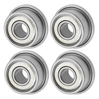 4Er-Pack F693ZZ Flansch-Kugellager, 3X8X4Mm FüR Metall Dichtung Chromstahl