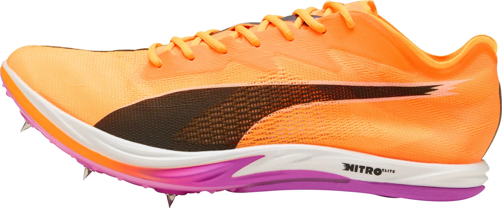 Puma Nitro Elite 3 Long Distance Running Spikes Orange Athletics Track Shoes
