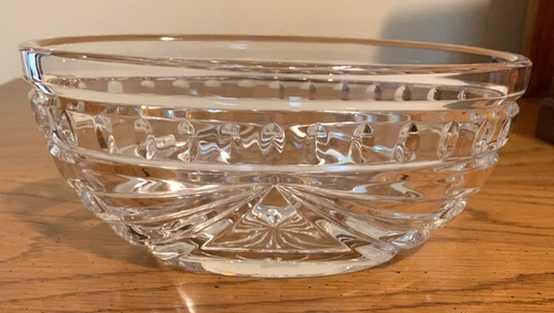 Waterford Crystal Dolman Overture Oval Open Bowl 6.5" L x 3.75" W, Signed