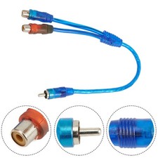 Audio Cable Cable Car Audio Systems 10.63 Inches Blue Copper  Aluminum