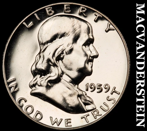 1959 Franklin Half Dollar- Choice Gem Proof+++++ Luster  No Reserve #i7857