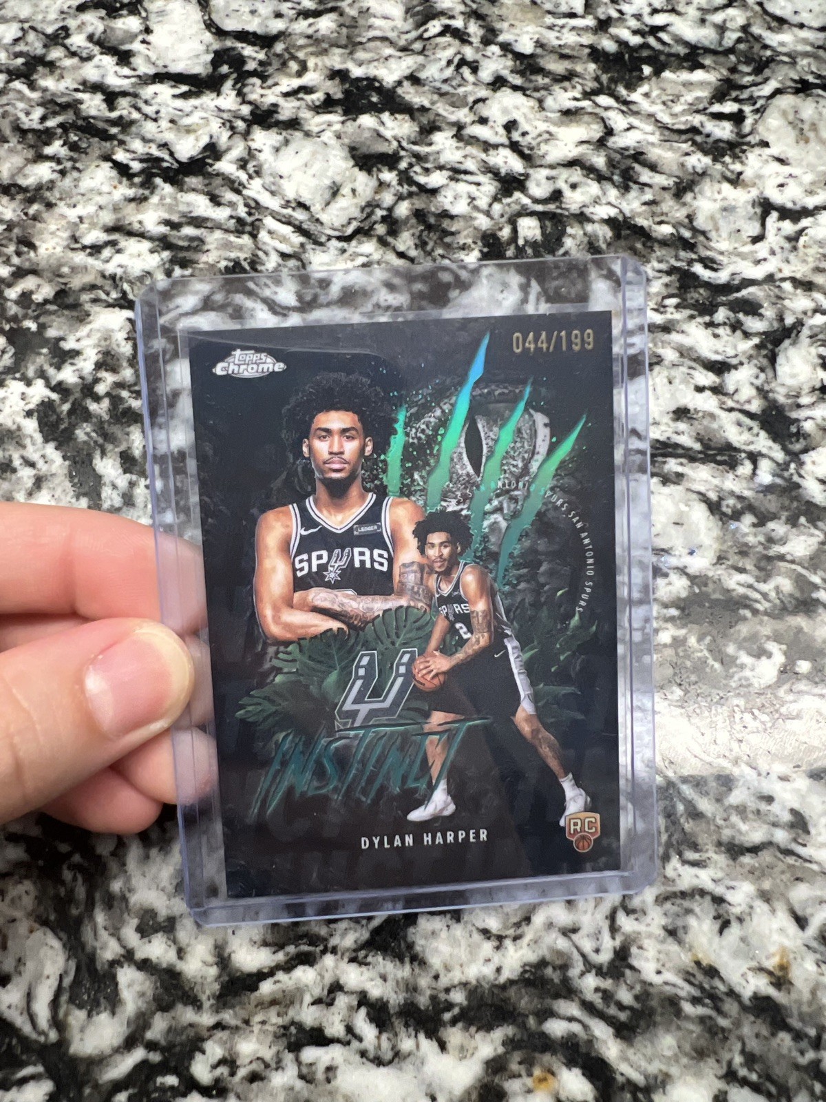 2025-26 Topps Chrome Basketball Dylan Harper Instinct Aqua /199 🔥 RC Spurs