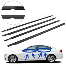 Door Weatherstrip Belt Seal Window Moulding Trim Fits Toyota Corolla 2009-13 ..