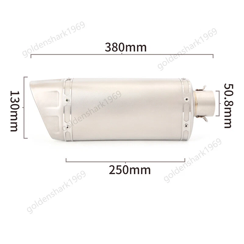 Puntas silenciadoras de tubo de enlace delantero sistema de escape completo para Yamaha MT-09 FZ09 2020-2024 Foto 2 de 4