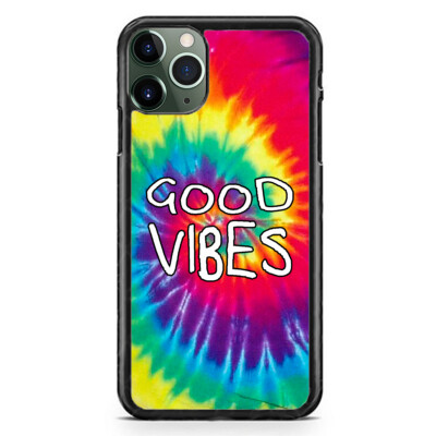 Tie Dye Swirl Good Vibes Case For iPhone 17 16 15 14 13 12 Pro Max Plus
