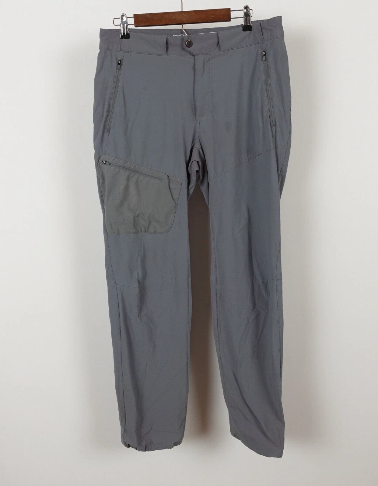 Mountain Hardwear Men's Alpine Hiking Pant Size 34x32 Medium Gray Stretch Climb