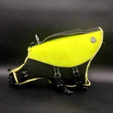 Float Coat Dog Life Jacket Medium Hi-Viz Vest w/Pull Handle N 16-22", C 23.5-31"