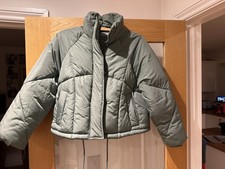 River Island Light Green Puffer Puffa Jacket Size 6 Ladies Girls Loil Loi.l