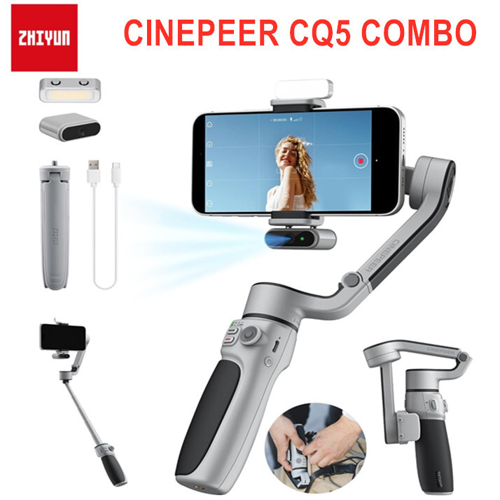 Zhiyun CINEPEER CQ5 Combo 3-Axis Gimbal Stabilizer Magnetic AI