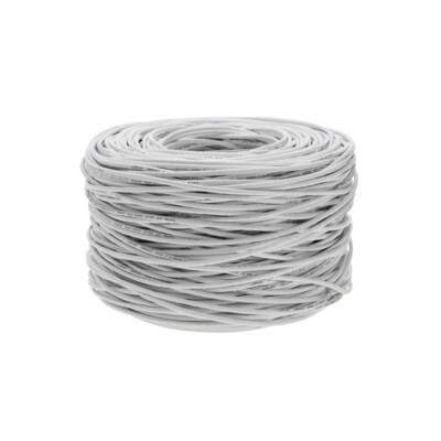 1000/500F FT CAT5e Cable Solid Network Wire White Blue Gray Black Cat5 Ethernet