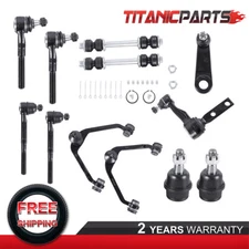 Front Upper Control Arm Tierod Ball Joints Kit For Ford Expedition F150 F250 2WD