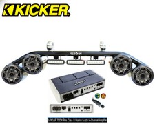 Wakeboard Tower Speaker Light Combo KICKER 45KM654CW 6.5" Speakers Stinger Amp