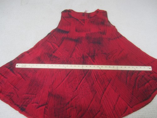 India Boutique Dress Womens One Size Red Umbrella Midi 100% Rayon Boho Hippy - Picture 8 of 9