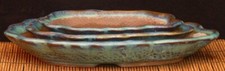 Bonsaischale -  Waldschale - grün glasiert - frostfest - kleine Schale aus Set