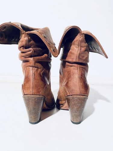 SENDRA Boots Stiefeletten Größe 37 - Festival - Cowgirl - Boho - Leder - Studs - Bild 6 von 10