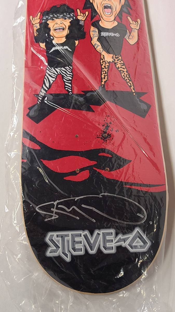 Steve-O & Wee Man Signed Deck | Heavy Metal 80s Hair Jackass Steve-O & Wee Man Signed Deck | Heavy Metal 80s Hair Jackass