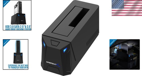 Compact Hot-Swappable USB 3.0 to SATA Dock for 2.5"/3.5" Drives - LED Indicator - Picture 2 of 10