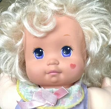 Vtg 1989 Mattel MAGIC NURSERY First Haircut 15" Soft TODDLER Baby Doll