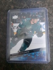 2020-21 Upper Deck Series 2 Young Guns Maxim Letunov YG RC Card# 487