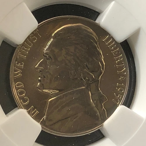 1957 5C Proof Jefferson Nickel NGC PF67              3512463-049