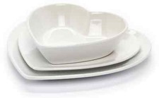 Servizio di 18 piatti a Cuore  in ceramica cecaro group