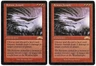 Seismic Assault x2 2x 1998 Exodus Red Rare Enchantment MTG LP AZ2
